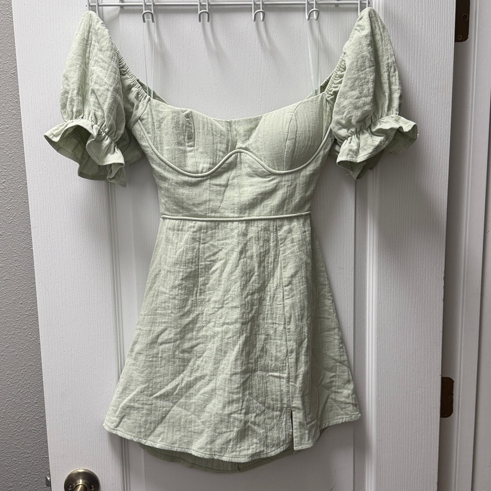 Hello Molly Sage Green Dress